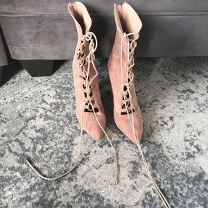 Blush pink bilini booties